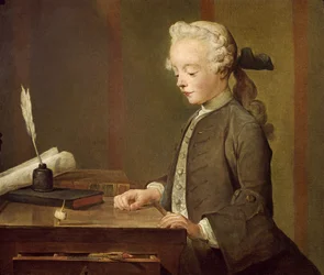 Das Kind mit einem Kreisel, Porträt von Auguste-Gabriel Godefroy (1728-1813) 1741